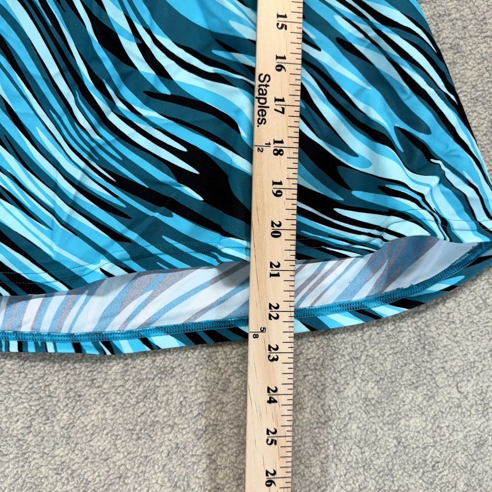 NWT ZeroXposur Womens Scuba Tankini Top King Fisher Blue Quick Dry Stretch M - Picture 7 of 8
